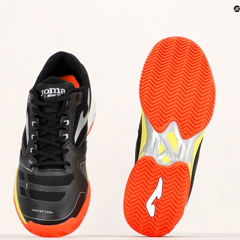 Joma T.Set Clay vyriški juodi teniso bateliai TSETW2201P 17