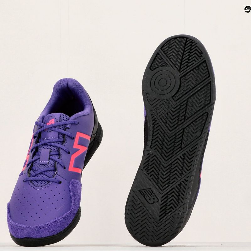 Vaikiški futbolo bateliai New Balance Audazo V6 Command IN violetiniai 17