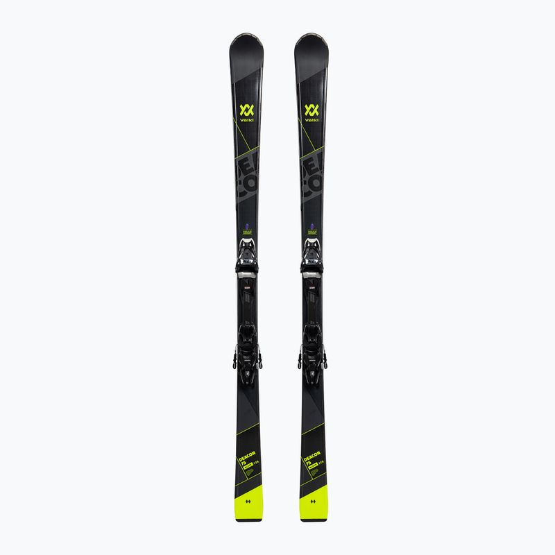 Völkl Deacon 75 + VMotion 10 GW kalnų slidės juodos spalvos 119181/6562U1.VA