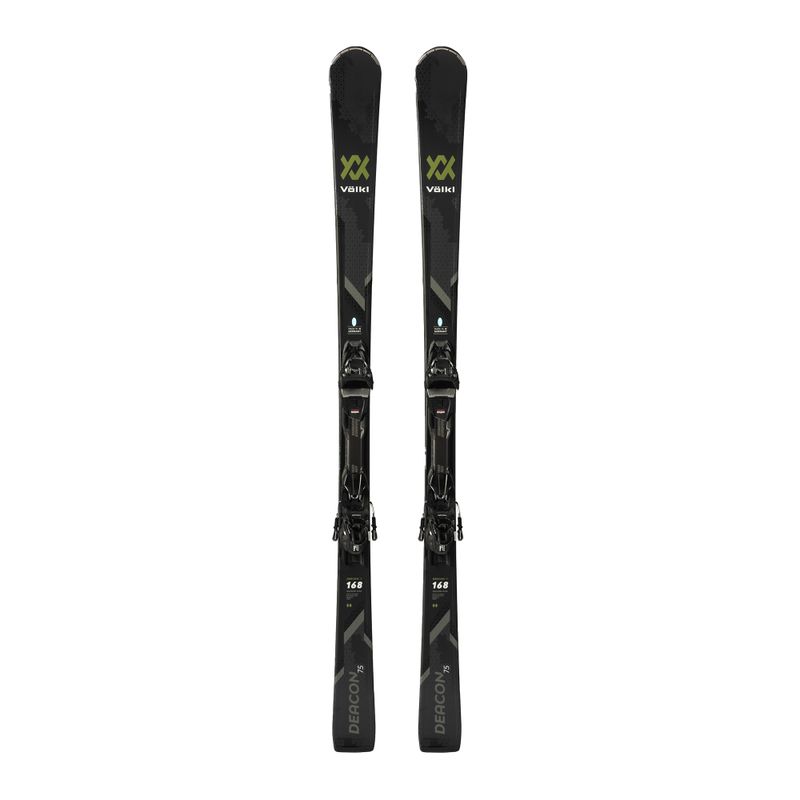 Völkl Deacon 75 + VMotion 10 GW kalnų slidės juodos spalvos 120181/6562U1.VA