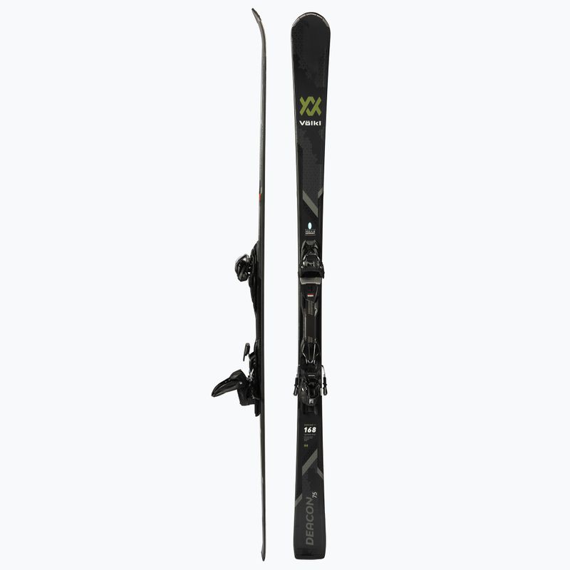 Völkl Deacon 75 + VMotion 10 GW kalnų slidės juodos spalvos 120181/6562U1.VA 2