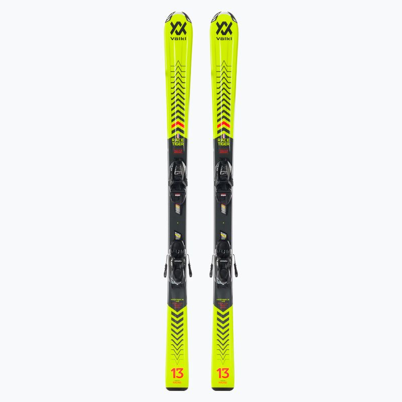 Vaikiškos kalnų slidės Völkl RACETIGER Junior + 7.0 VMotion Jr. geltonos 120465/6262T1.VA