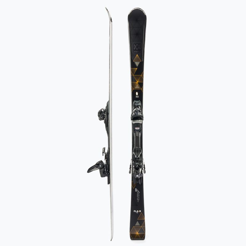 Moteriškos kalnų slidinėjimo slidės Völkl FLAIR 75 + VMotion 10 GW Lady black 121271/6562U1.VL 2