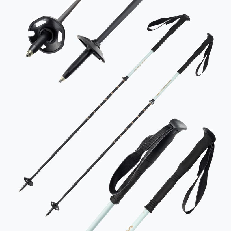 Völkl TOURISTICK VARIO AA juodai baltos slidinėjimo lazdos 141028 7