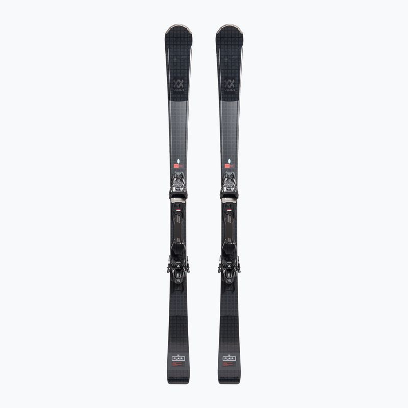 Moteriškos kalnų slidės Völkl Flair 75 + VMotion 10 GW Lady black 122271/6562U1.VL
