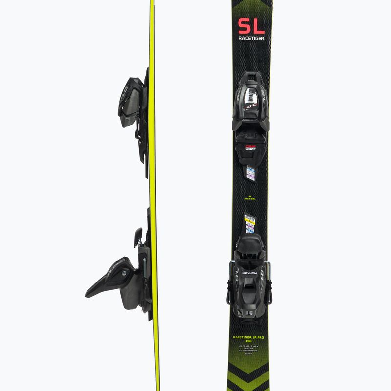 Vaikiškos kalnų slidės Völkl Racetiger JR Pro + 7.0 VMotion JR geltonos/juodos spalvos 122467/6262T1.VA 5