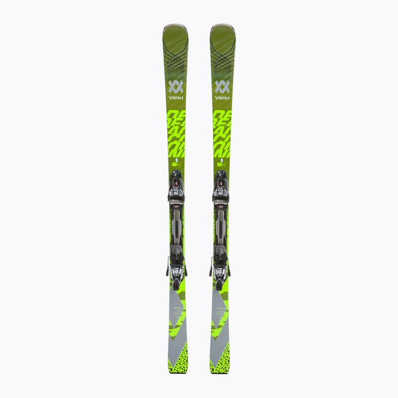 Kalnų slidės Völkl Deacon 76 + rMotion3 12 GW green/neon green/pearl white