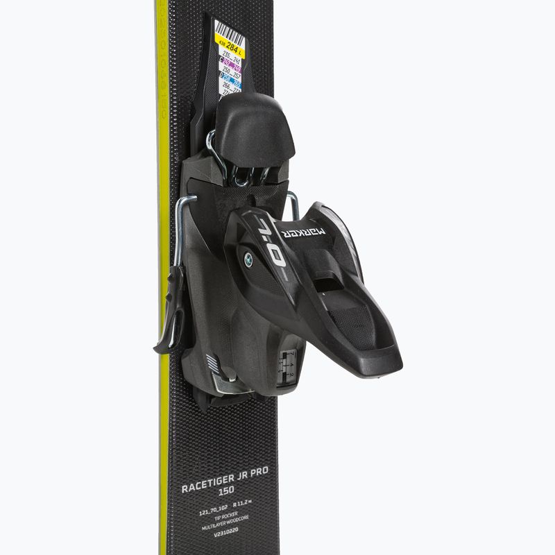 Vaikiškos kalnų slidės Völkl Racetiger Junior Pro + 7.0 VMotion Jr flo yellow/black 5