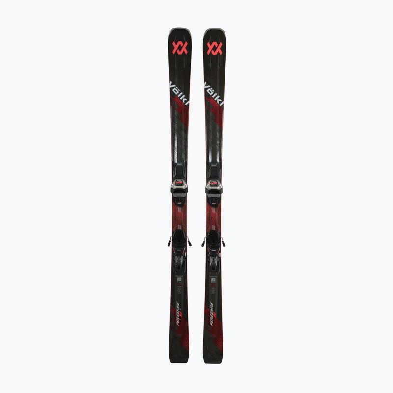Kalnų slidės Völkl Peregrine 80 + apkaustai Lowride 12 TCX black/red