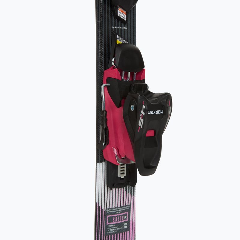 Vaikiškos kalnų slidės Völkl Shine Jr + apkaustai 4.5 VMotion Jr Lady 80-90 cm black/pink 5