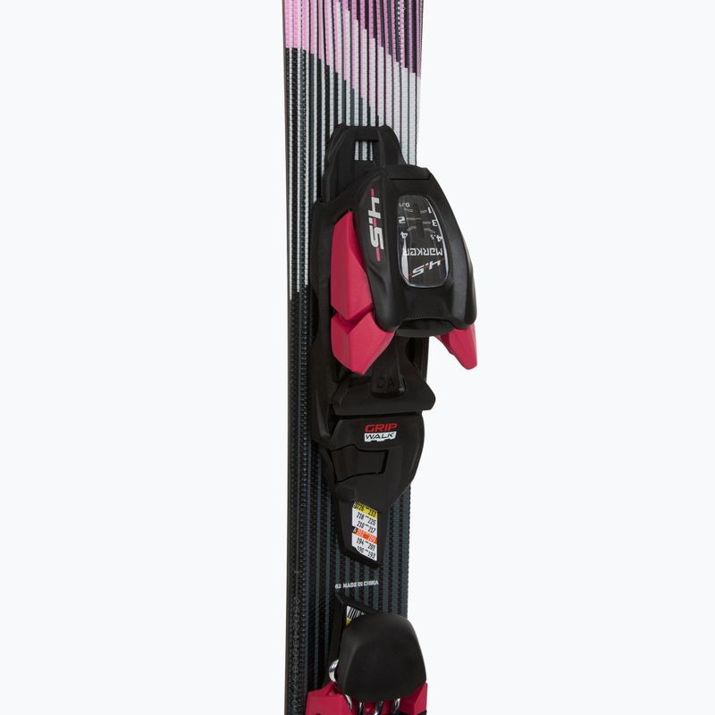 Vaikiškos kalnų slidės Völkl Shine Jr + apkaustai 4.5 VMotion Jr Lady 100-120 cm black/pink 4