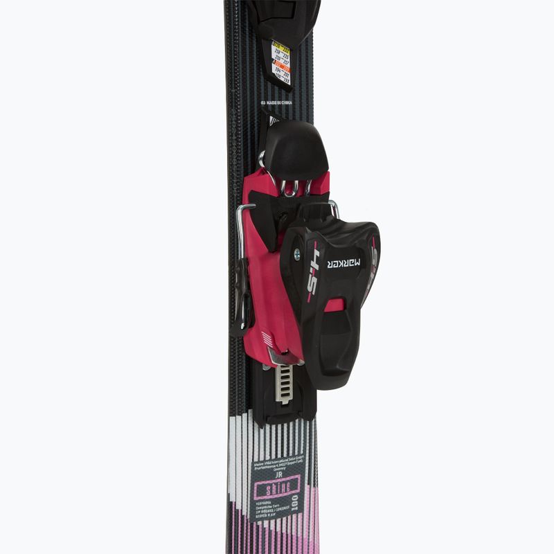 Vaikiškos kalnų slidės Völkl Shine Jr + apkaustai 4.5 VMotion Jr Lady 100-120 cm black/pink 5