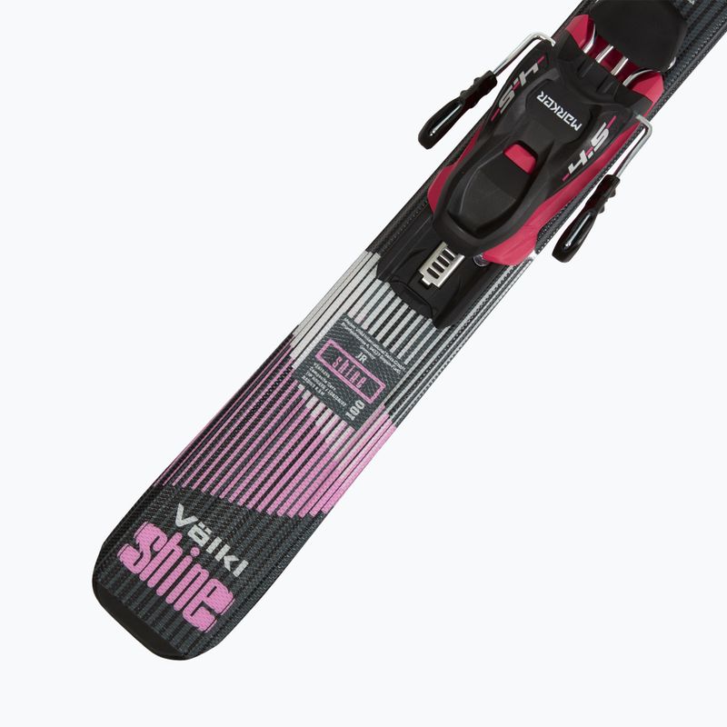 Vaikiškos kalnų slidės Völkl Shine Jr + apkaustai 4.5 VMotion Jr Lady 100-120 cm black/pink 7
