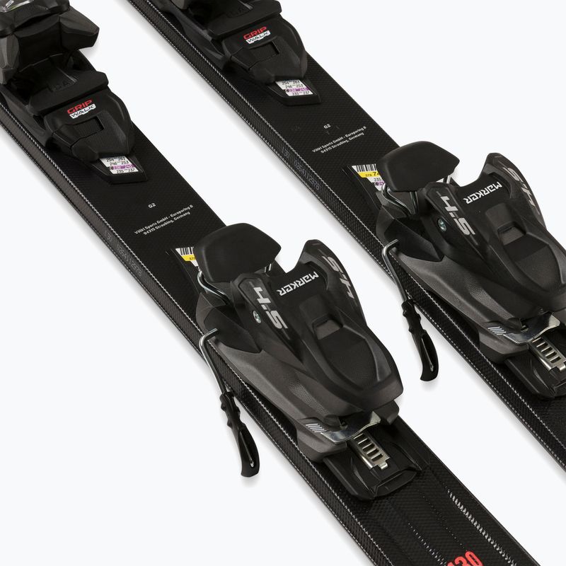 Vaikiškos kalnų slidės + apkaustai Völkl Racetiger Jr Yellow+7.0 VMotion Jr 130-160 cm 5