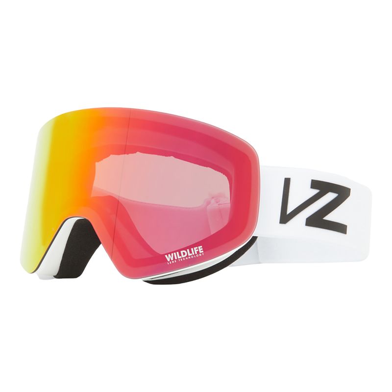 VonZipper Encore white gloss/wildlife fire chrome snieglenčių akiniai AZYTG00114-WFC 6