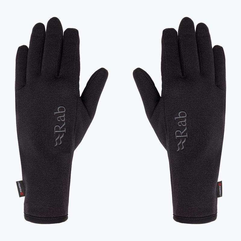 Vyriškos trekingo pirštinės Rab Power Stretch Pro black 3
