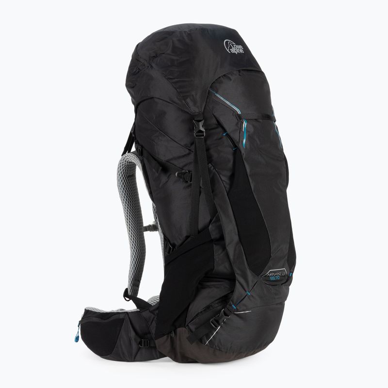 Lowe Alpine Manaslu 55:70 55+15 l vyriška trekingo kuprinė juoda FBQ-04-BL-55 2