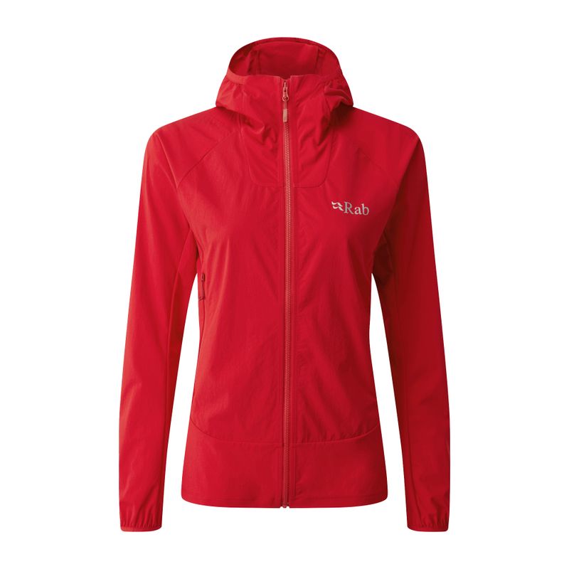 Moteriška softshell striukė Rab Borealis red QWS-39-RU-08
