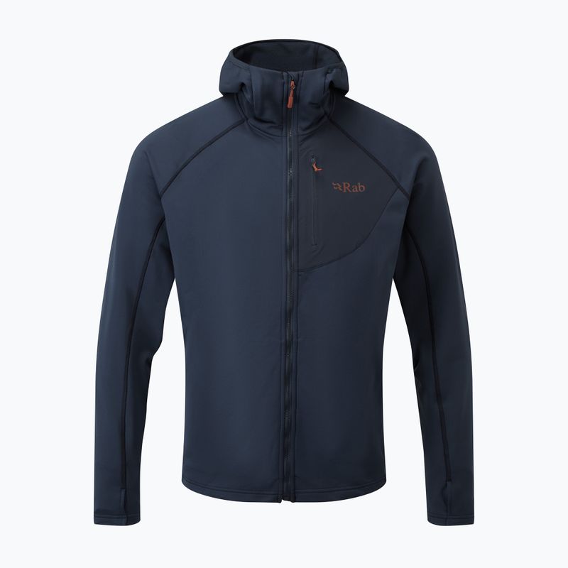 Vyriški Rab Superflux Hoody vilnoniai džemperiai mėlyni QFE-89-DI