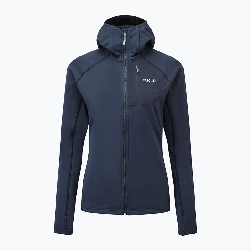 Moteriškas žygio džemperis Rab Superflux Hoody deep ink