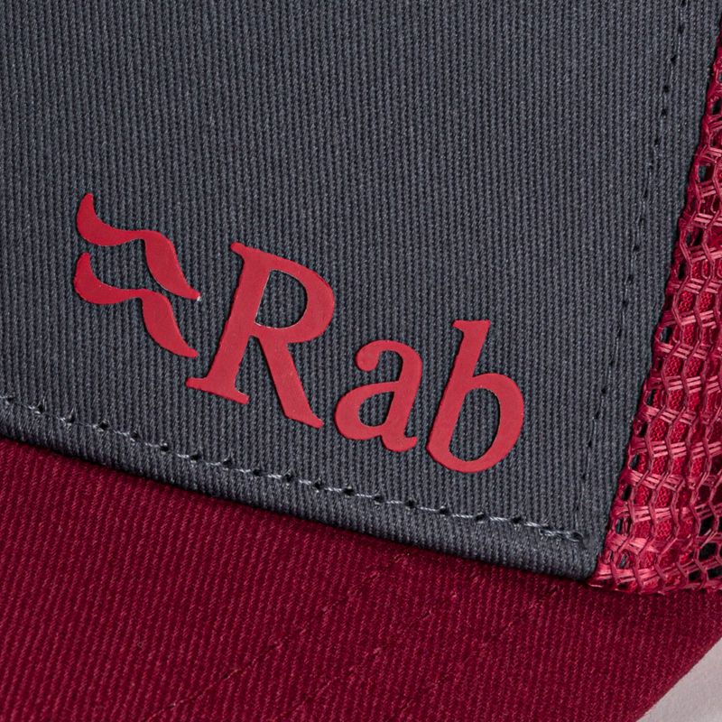Rab Trucker Logo beisbolo kepuraitė raudonai pilka QAB-06 5