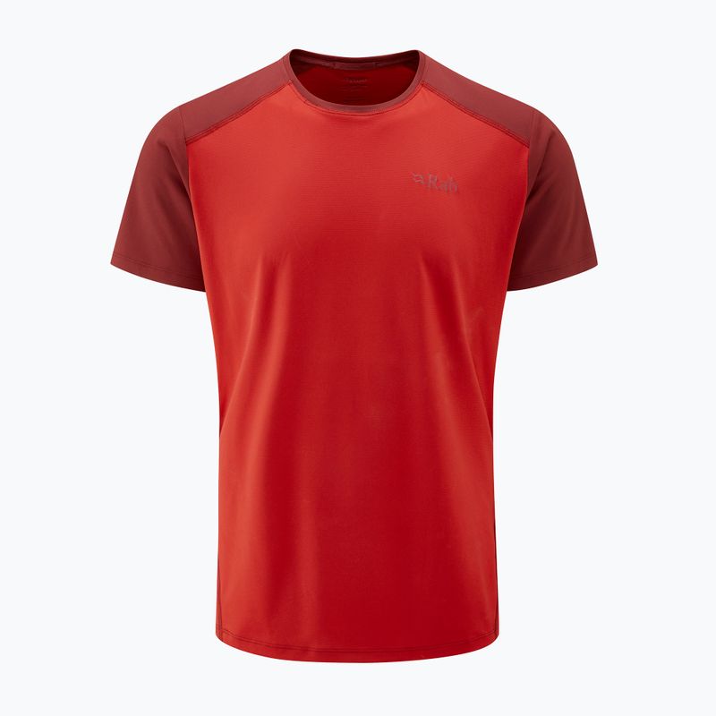 Vyriški marškinėliai Rab Force ascent red/oxblood red 5