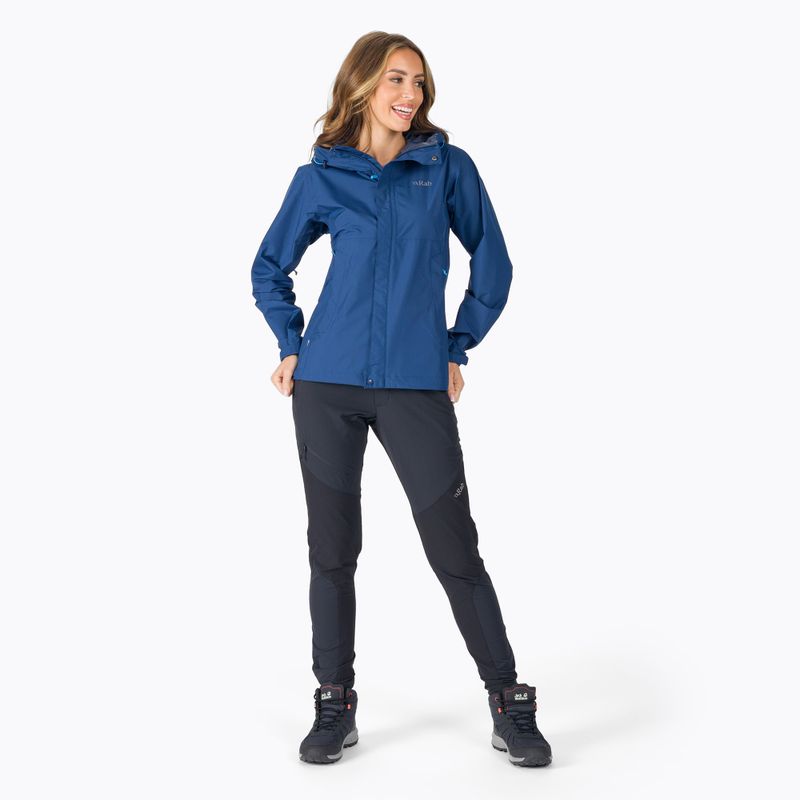 Rab Downpour Eco moteriška striukė nuo lietaus, mėlyna QWG-83-NB-08 2