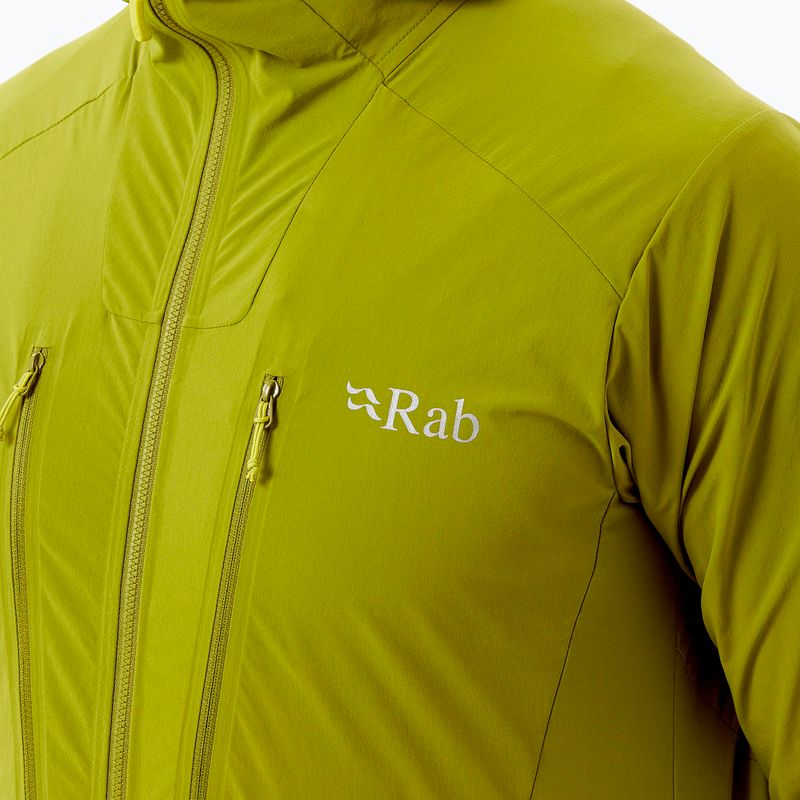 Rab Borealis vyriška softshell striukė žalia QWS-35 4