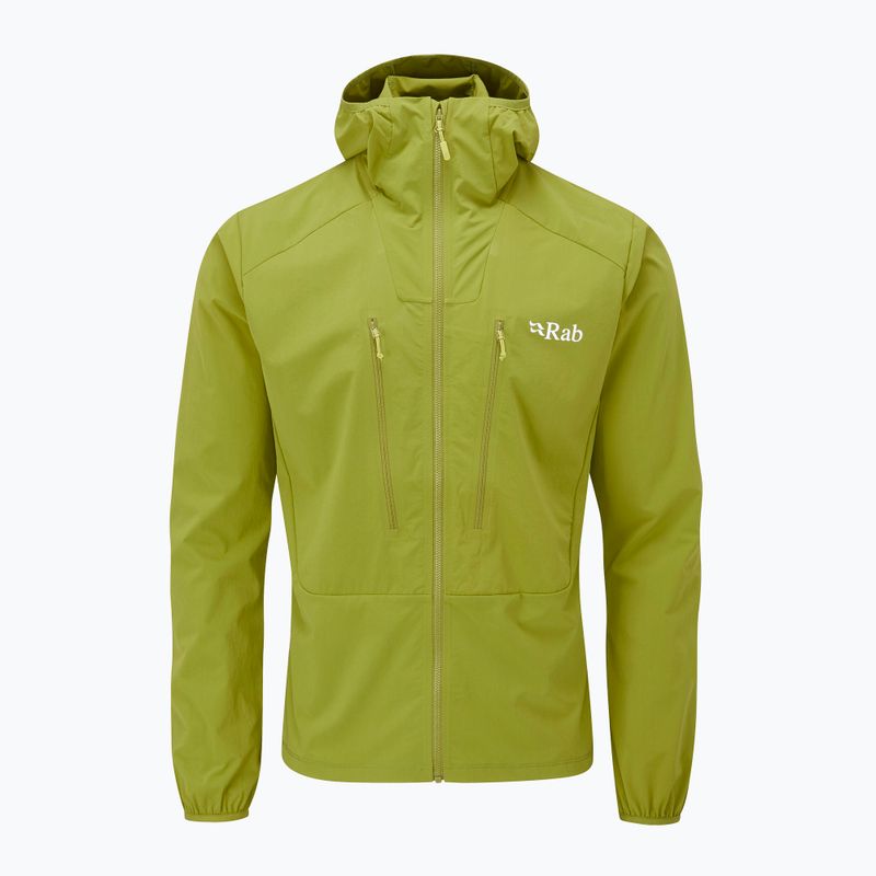 Rab Borealis vyriška softshell striukė žalia QWS-35 10