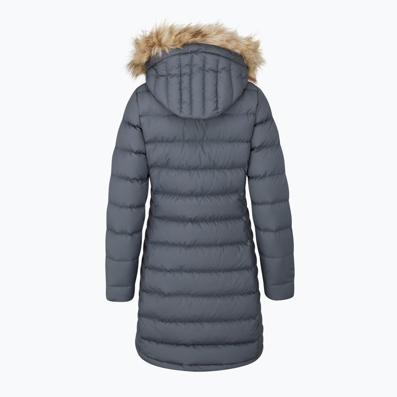 Moteriška pūkinė striukė Rab Deep Cover Parka steel 4