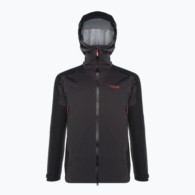 Rab Kinetic Alpine 2.0 vyriška striukė nuo lietaus pilka QWG-69-ANT 5