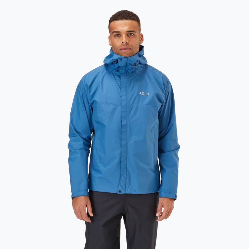 Vyriška striukė nuo lietaus Rab Downpour Eco denim