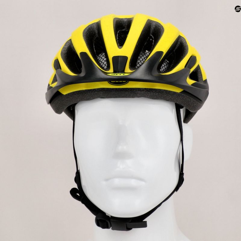 Bell Traverse matinės juodos spalvos hi-viz dviratininko šalmas 9