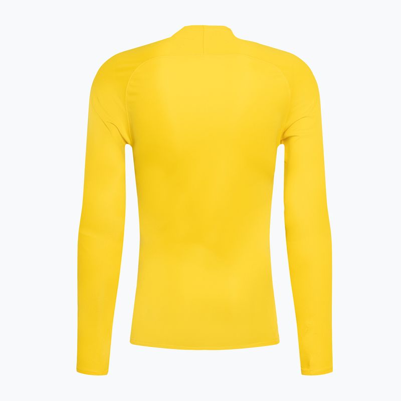 Vaikiški termoaktyvūs marškinėliai ilgomis rankovėmis Nike Dri-FIT Park First Layer tour yellow/black 2