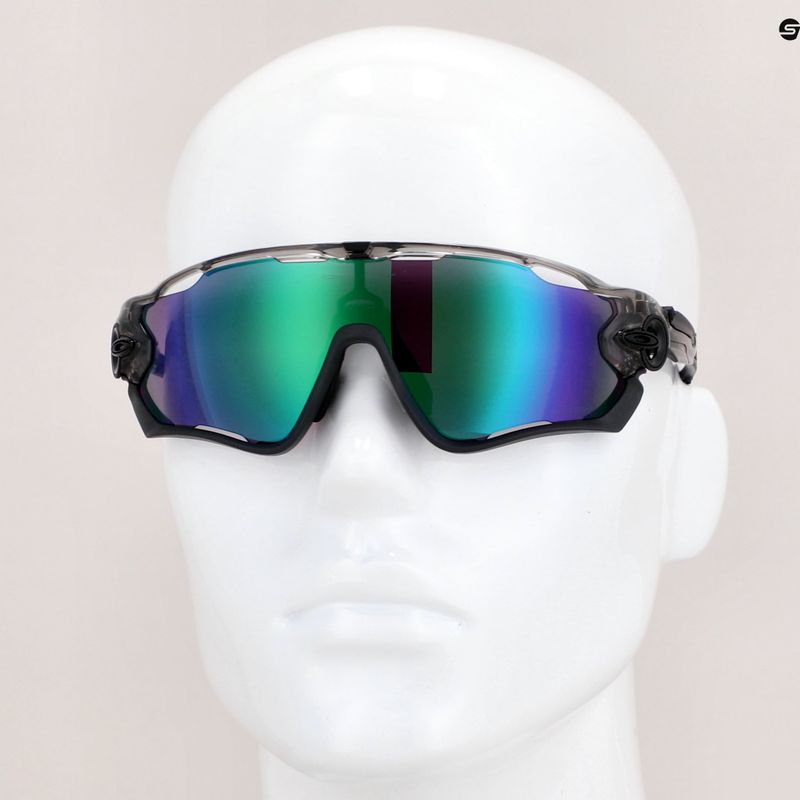 Oakley Jawbreaker pilki rašalo/prizmės kelio nefrito spalvos dviratininkų akiniai 0OO9290 7