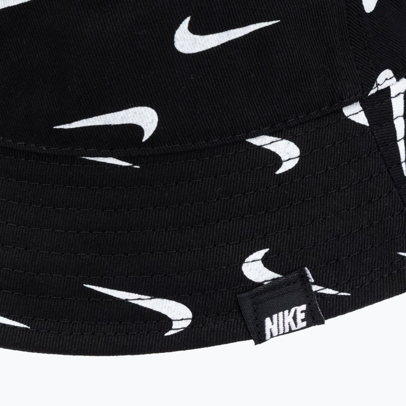 Vaikiška skrybėlė Nike Swoosh Print Bucket black 3