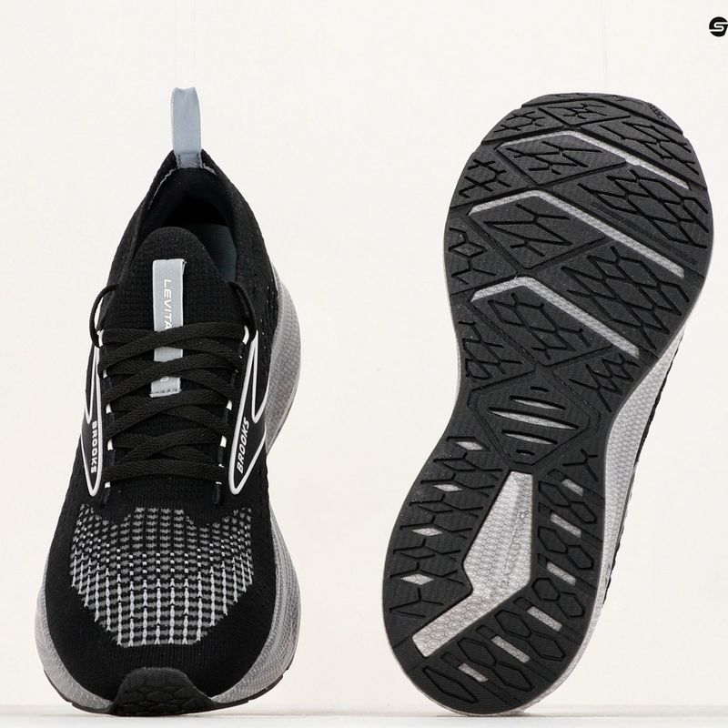 Brooks Levitate StealthFit 6 vyriški bėgimo bateliai black/grey/oyster 17