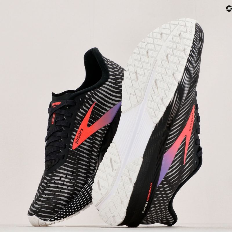 Brooks Hyperion Tempo moteriški bėgimo bateliai juoda/koralinė/violetinė 17