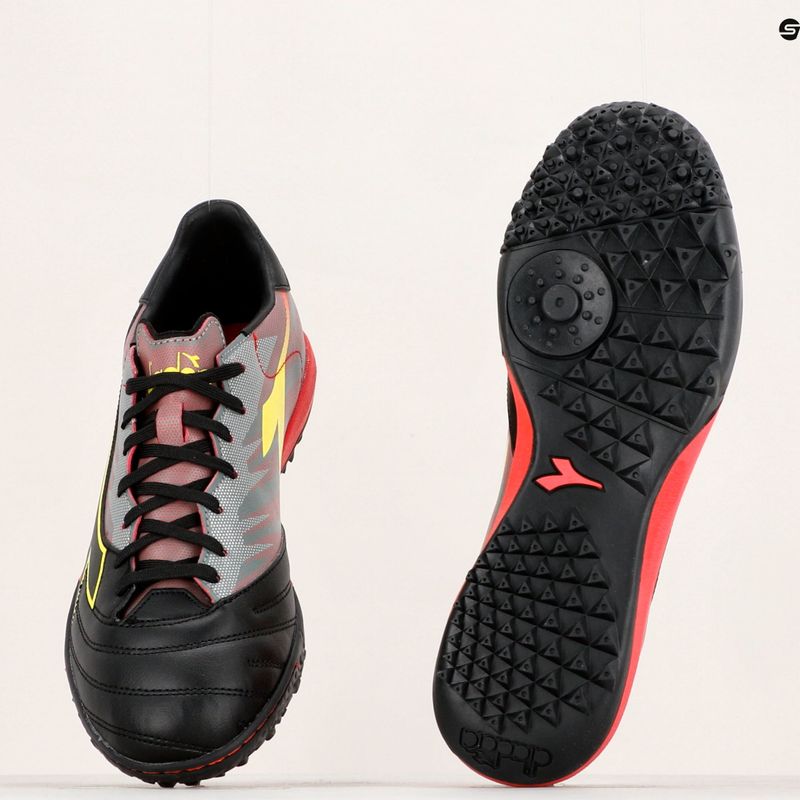 Vyriški futbolo bateliai Diadora Brasil Elite Veloce R TFR juodi ir raudoni DD-101.179182-D0136-40 17