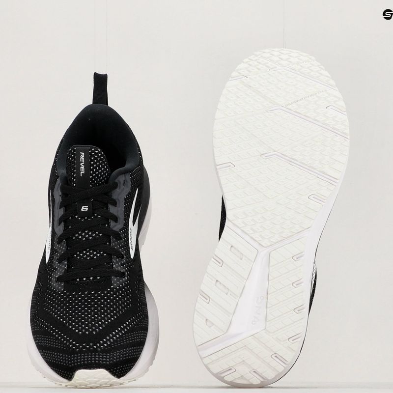 Brooks Revel 6 vyrų bėgimo bateliai juoda/juoda perlamutrinė/balta 17