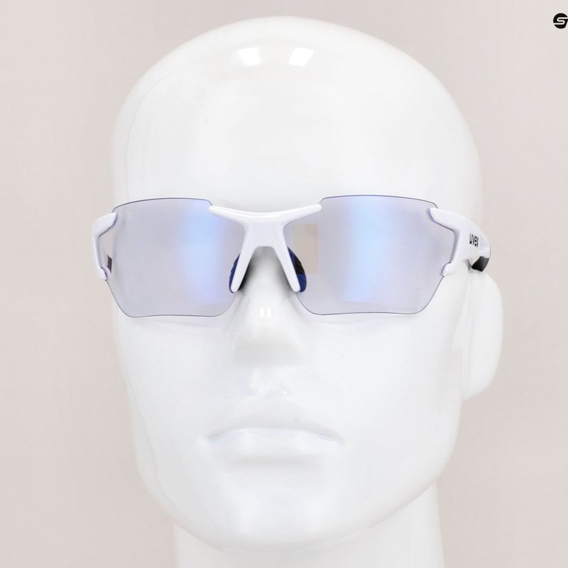 UVEX Sportstyle 803 R V white/litemirror blue dviratininkų akiniai 53/0/971/8803 11