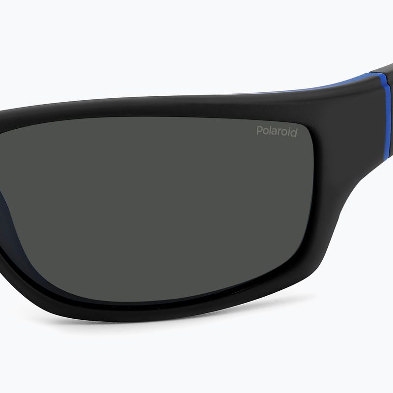 Vyriški akiniai nuo saulės Polaroid PLD 2135/S matte black blue/grey polarized 5