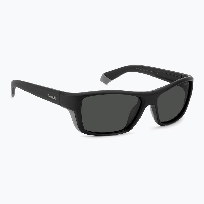 Vyriški akiniai nuo saulės Polaroid PLD 7046/S black grey/grey polarized