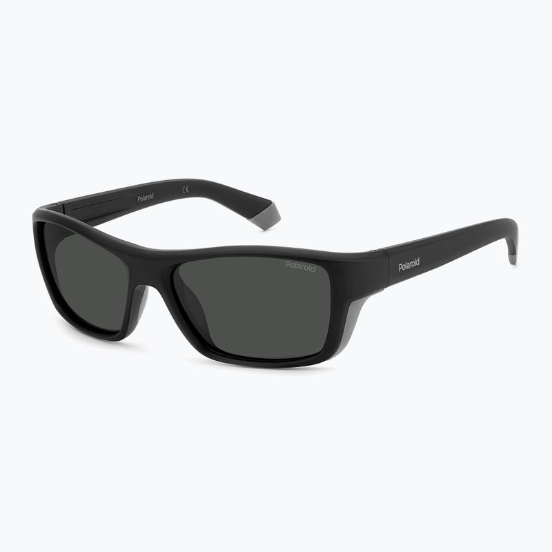 Vyriški akiniai nuo saulės Polaroid PLD 7046/S black grey/grey polarized 2