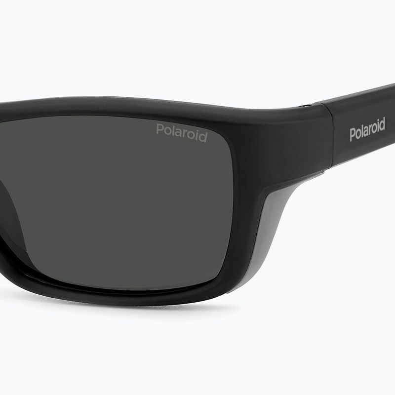 Vyriški akiniai nuo saulės Polaroid PLD 7046/S black grey/grey polarized 5
