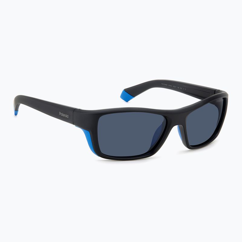 Vyriški akiniai nuo saulės Polaroid PLD 7046/S black azure/blue polarized