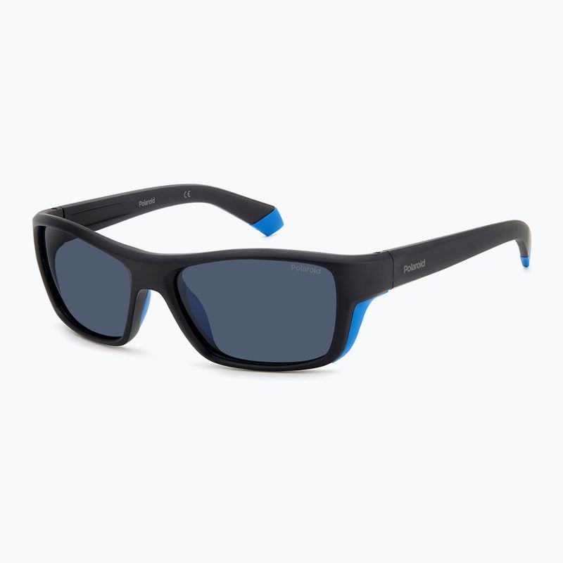 Vyriški akiniai nuo saulės Polaroid PLD 7046/S black azure/blue polarized 2
