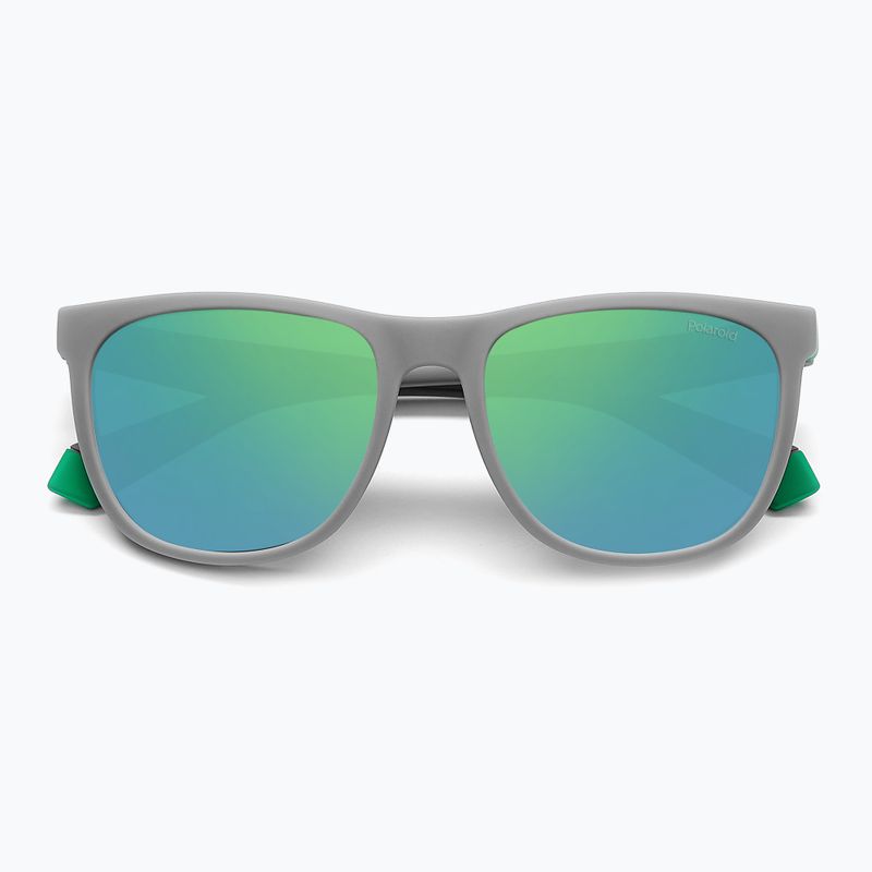 Vaikiški akiniai nuo saulės Polaroid PLD 8049/S grey green/greygreen mirror polarized 4