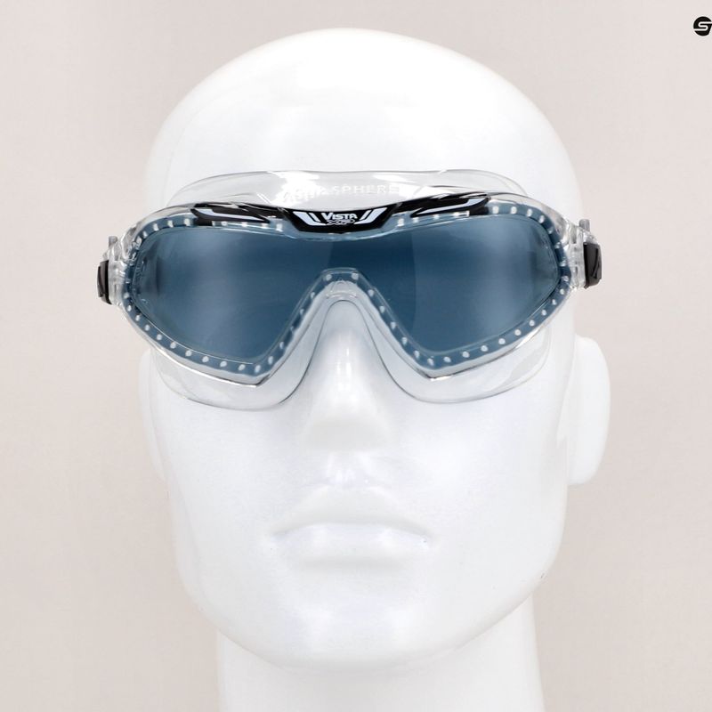 Aquasphere Vista Xp skaidri/juoda plaukimo kaukė MS5090001LD 12