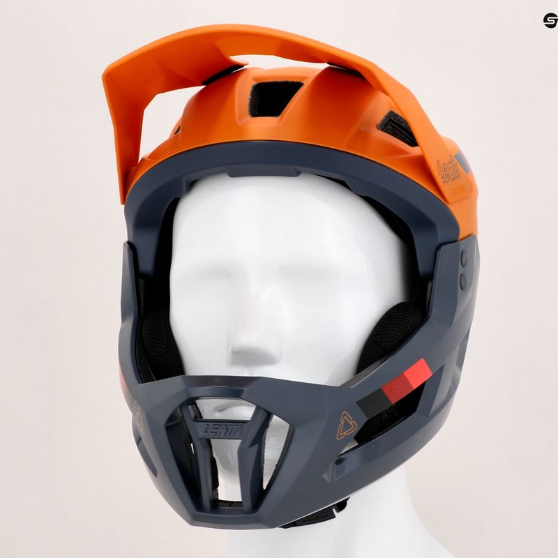 Leatt MTB Enduro 2.0 V23 dviratininko šalmas tamsiai mėlyna ir geltona 1023014852 10